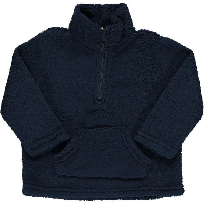 Navy Picchu Sherpa Jacket