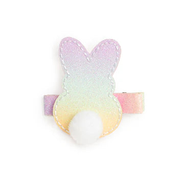 Pastel Rainbow Bunny Clip