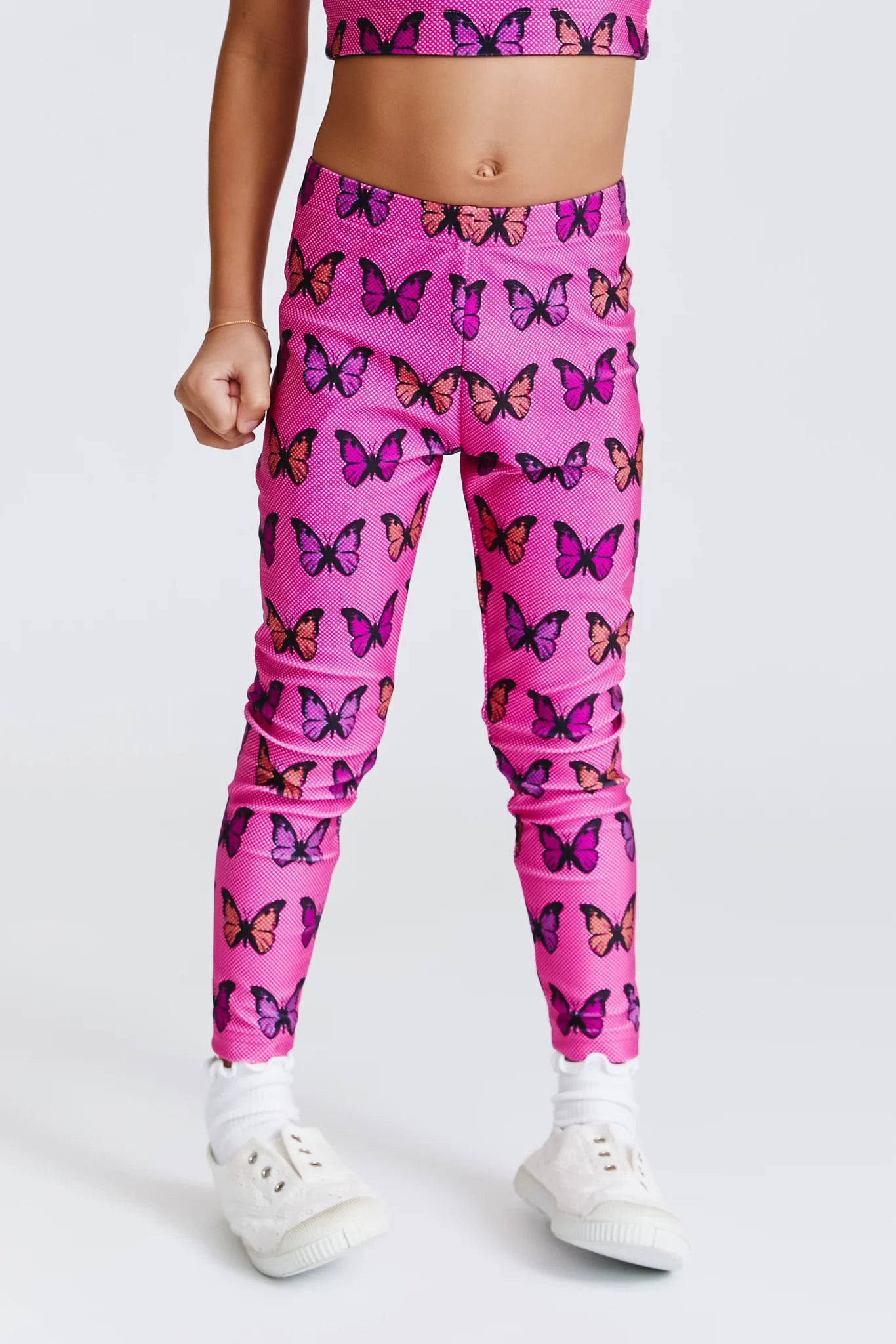 Pink Halftone Butterfly Leggings – Charlotte West Baby