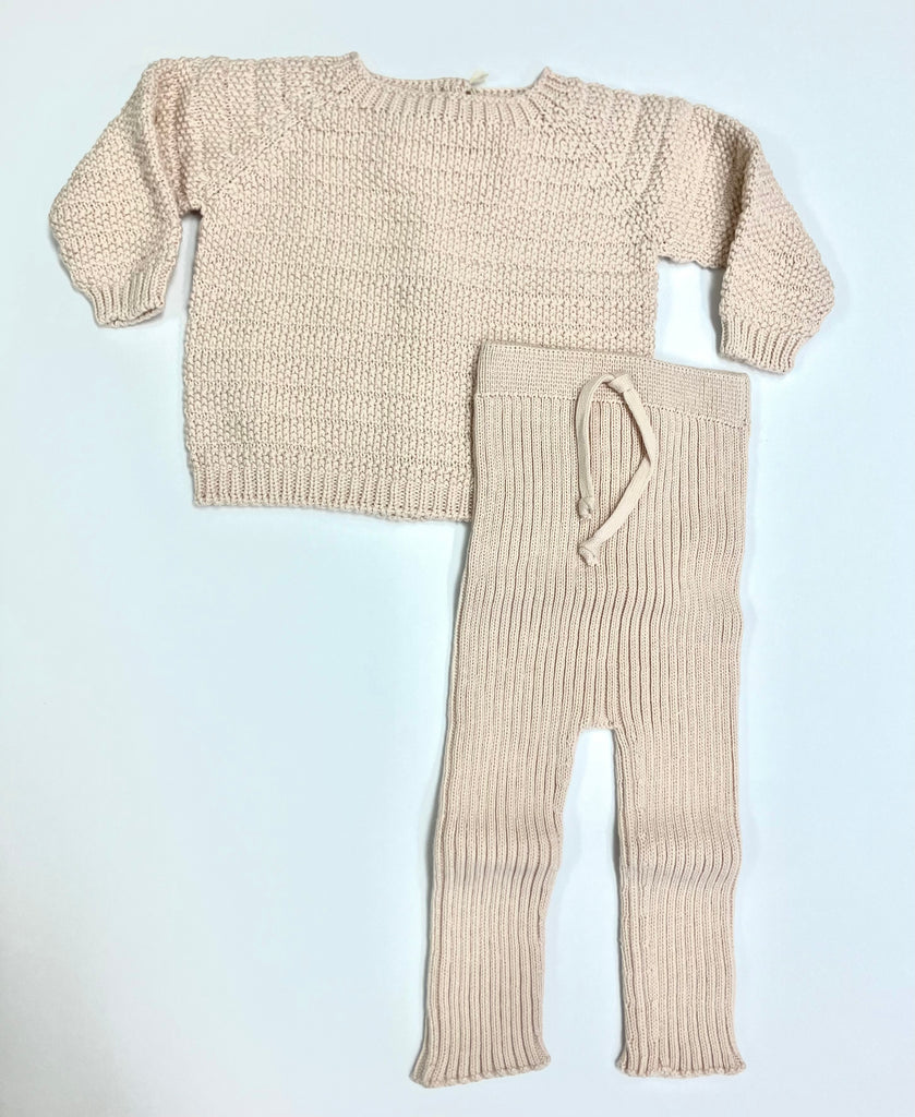 Moore Light Pink Sweater Set