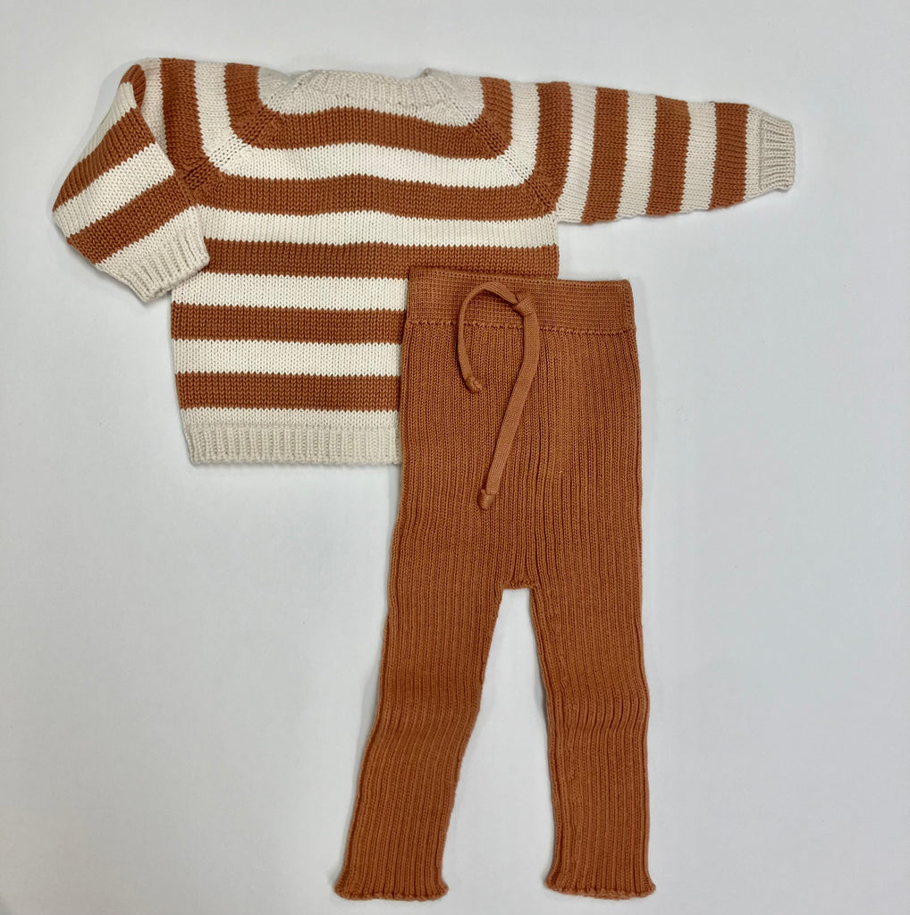 Thomas Clay Stripe Knit Set