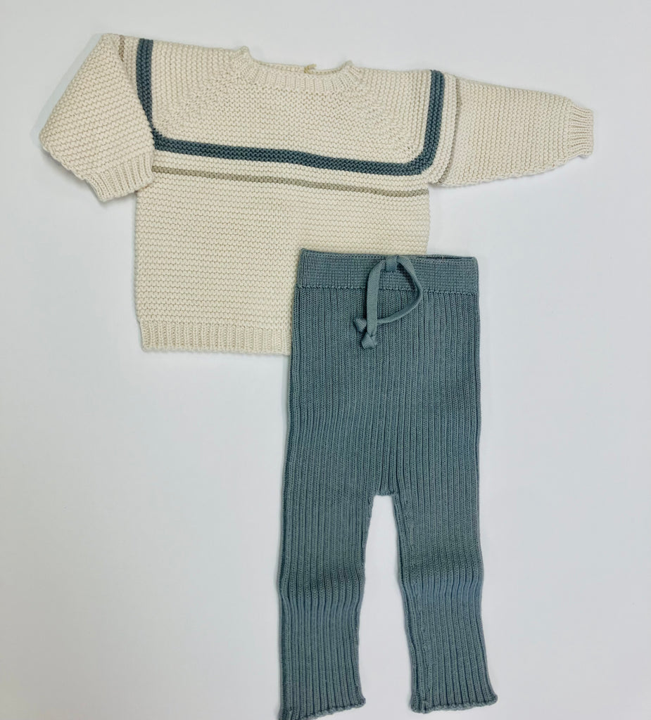 Said Ocean Stripe Knit Set