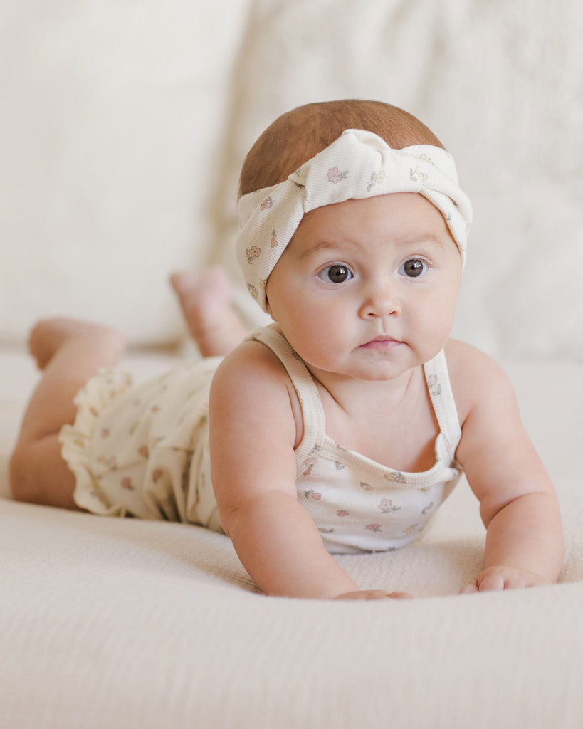 Evie Tank & Shortie Set Ivory Fleur