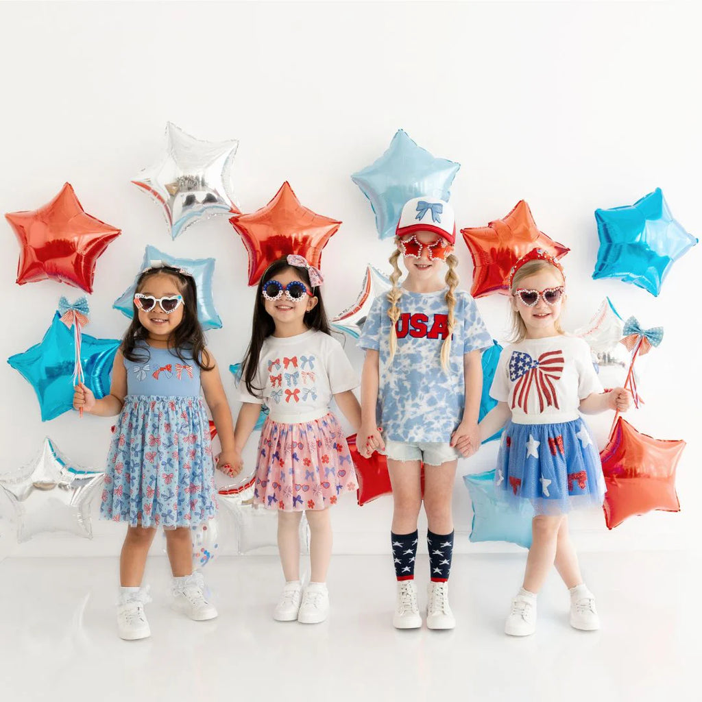 Patriotic Bow Tank Tutu Dress