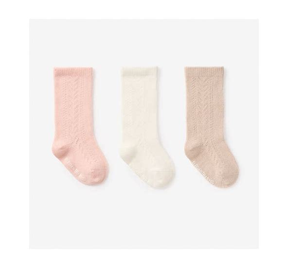 Pointelle Baby Knee Sock Set