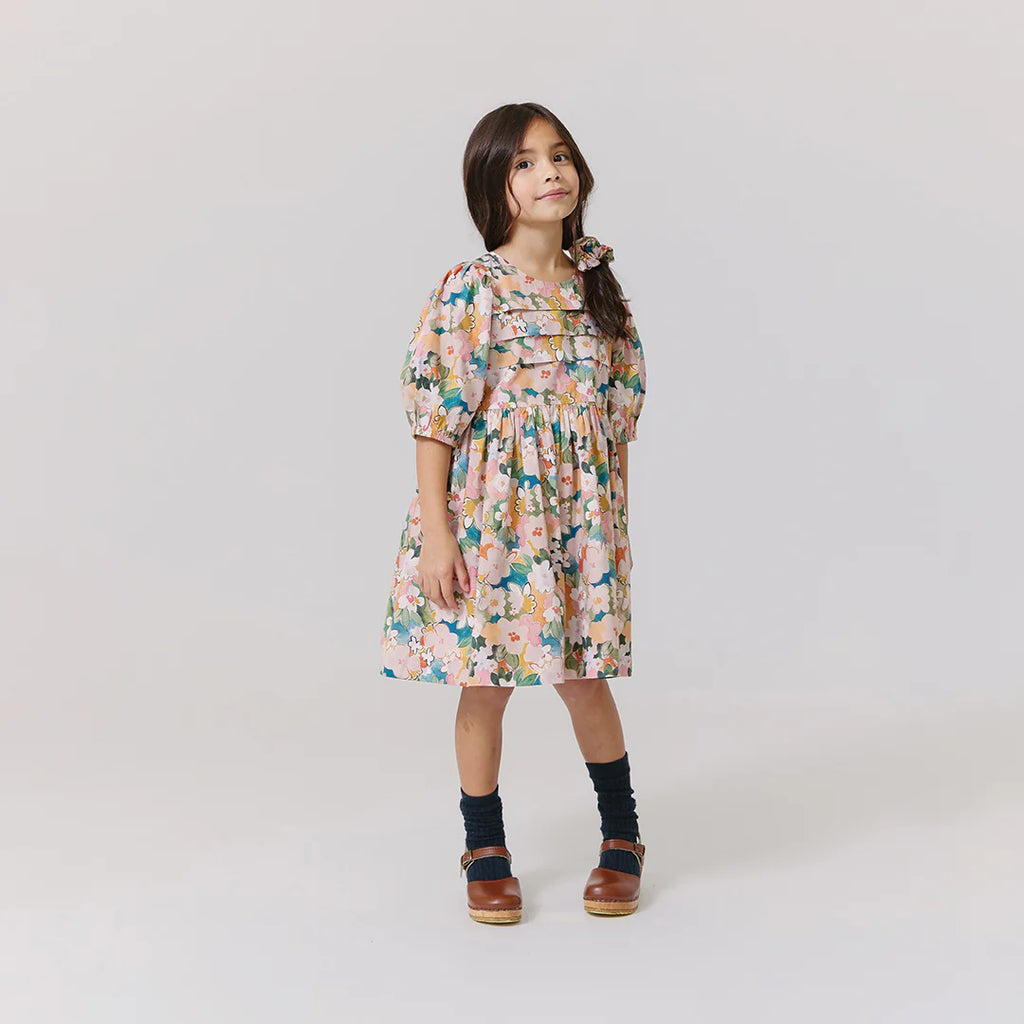Evelyn Watercolor Floral Dress