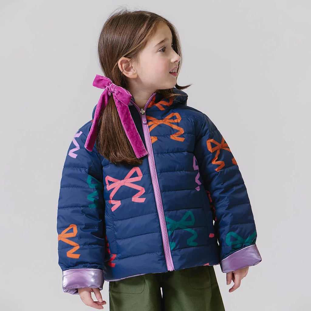 Girls Multi-bow Reversible Riley Jacket