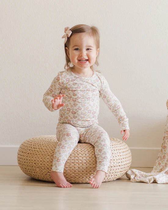 Ivory Bloom Bamboo Pajama Set