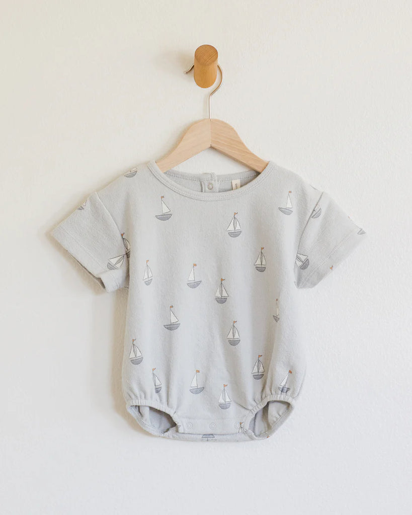 Sailboats Sky Relaxed Bubble Romper