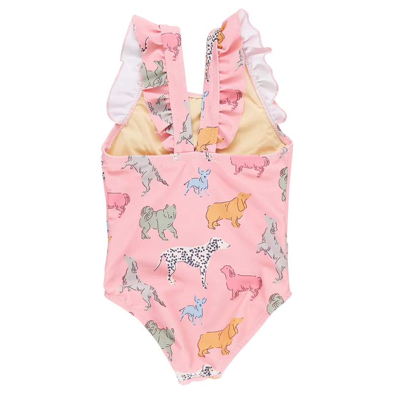 Girls Pink Dogs Liv Suit