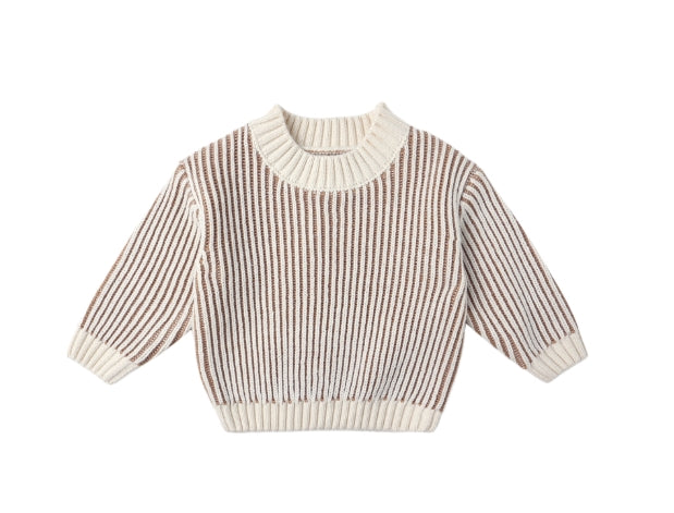 Gold Stripe Sweater Set
