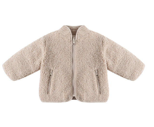 Shearling Zip Jacket/ Oat