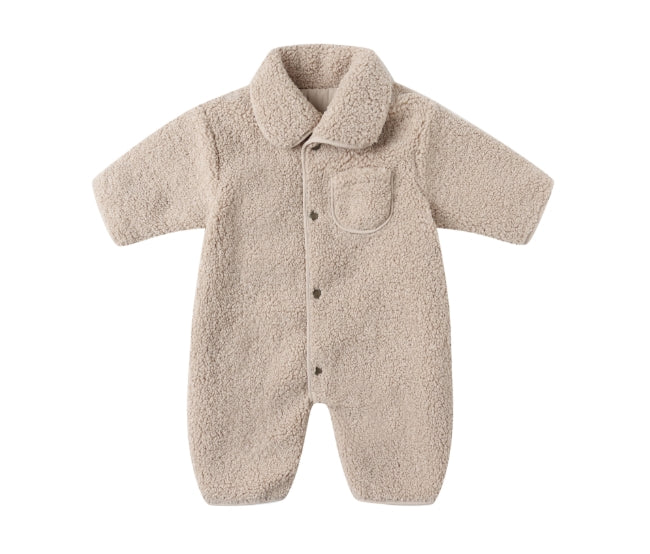 SHEARLING JUMPSUIT || OAT