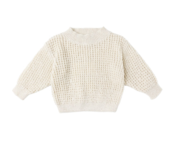 Natural Chunky Knit Sweater & Pant Set