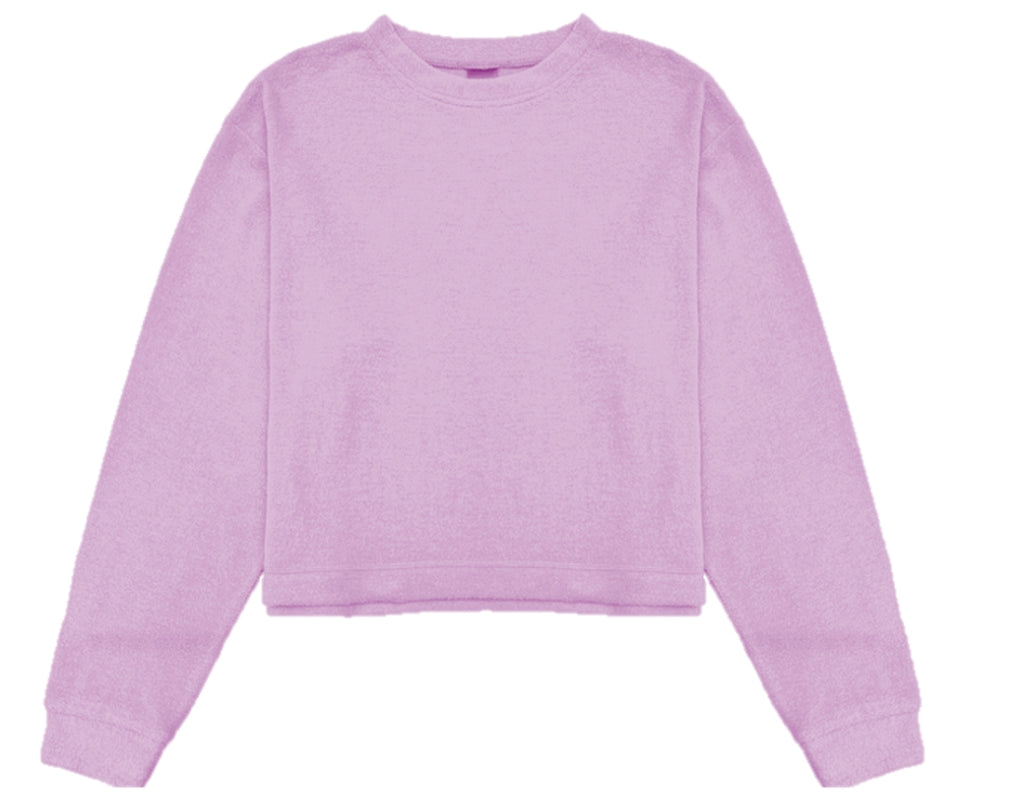 Lavender Cuddle Soft Crew Neck Set