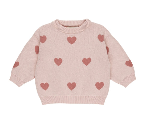 Bubblegum Hearts Knit Set