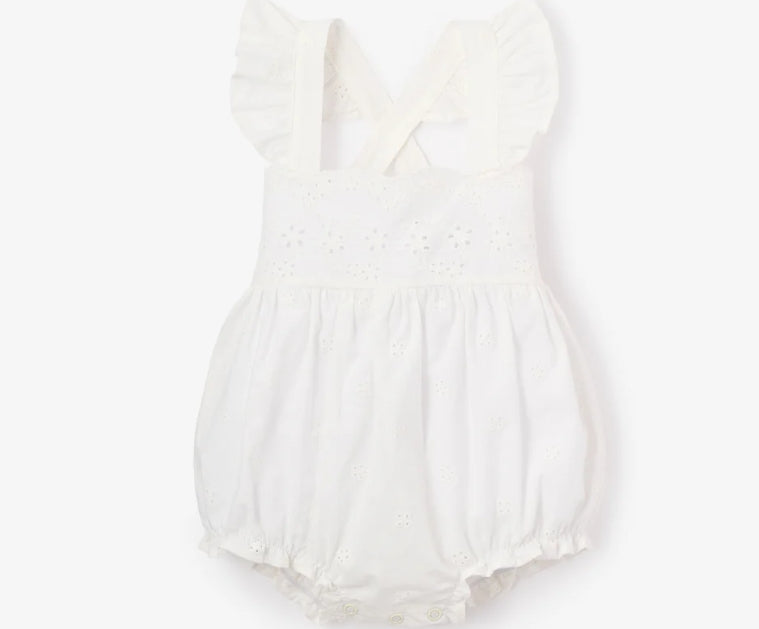Eyelet Lace Ruffle Sunsuit
