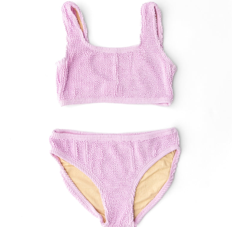 Lavender Crinkle Swimsuit