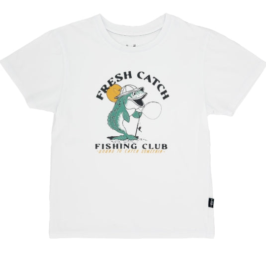 Fresh Catch Tee/White