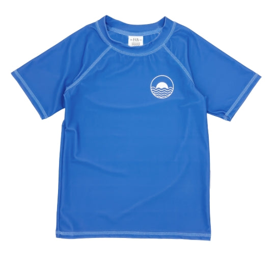 Icon Rash Guard/Marina Blue