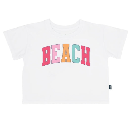 Beach Crop Tee/White