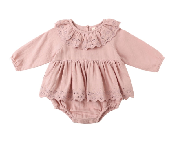 Thalia Romper /Rose