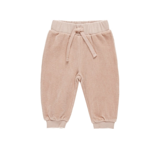 Velour Sweat Pant & Top Set/ Blush