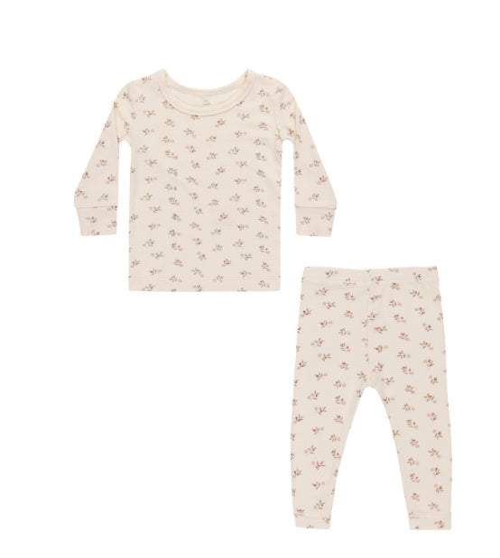 Bamboo PJ Set/Holly Berry