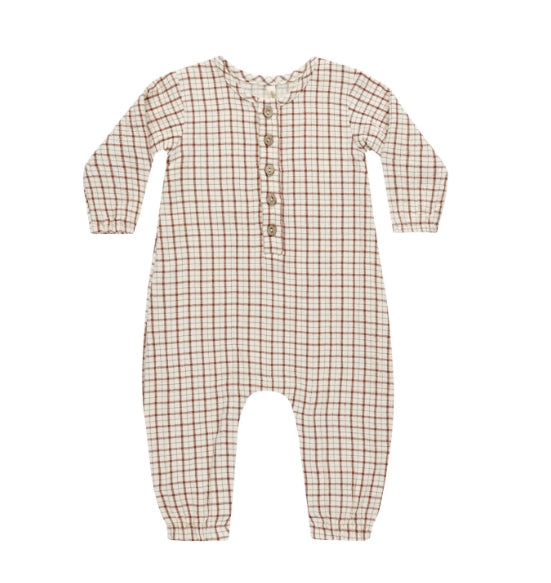 Holiday Check Romper