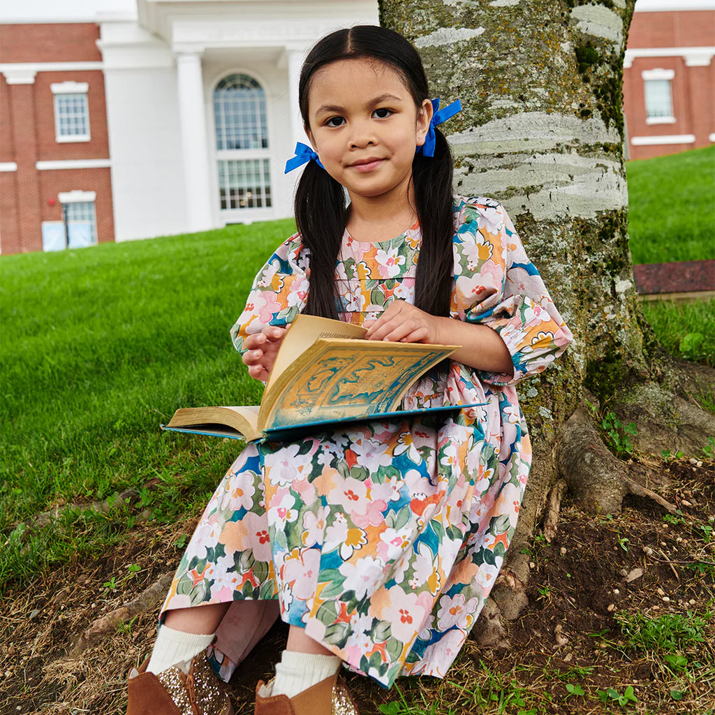 Evelyn Watercolor Floral Dress