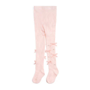 Bedazzled Coquette Tights/Pink