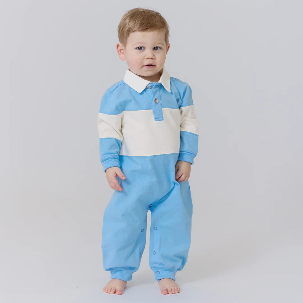 Baby Boys Albert Blue & White Jumper