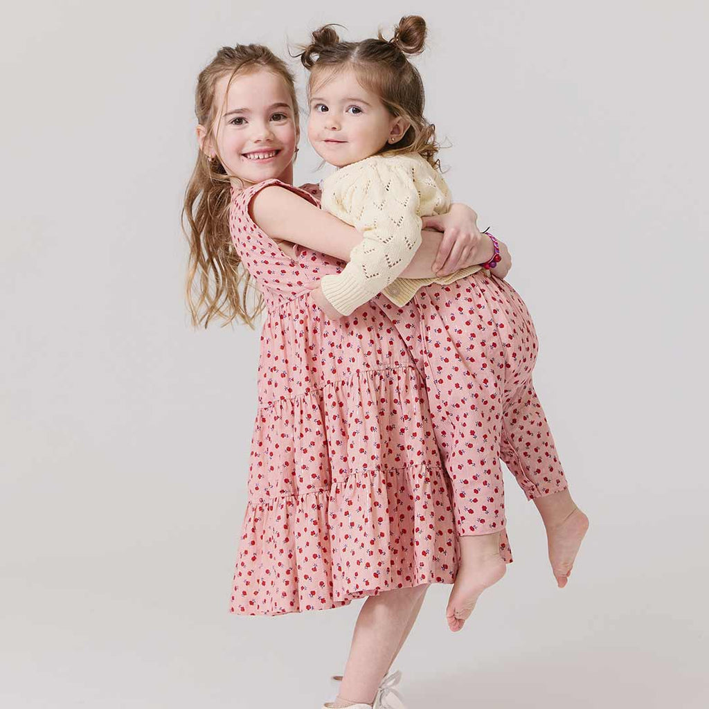 Pink Tiny Roses Peachy Dress