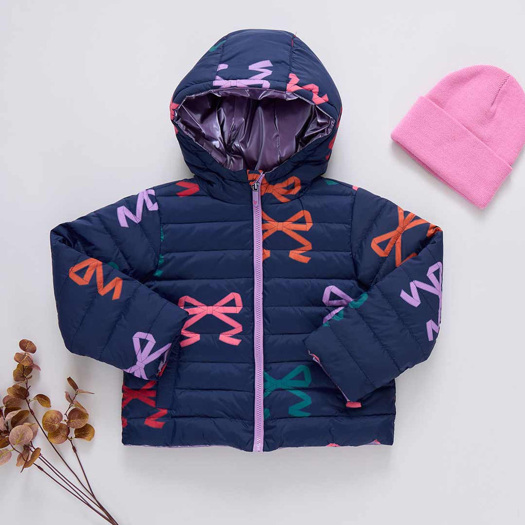 Girls Multi-bow Reversible Riley Jacket