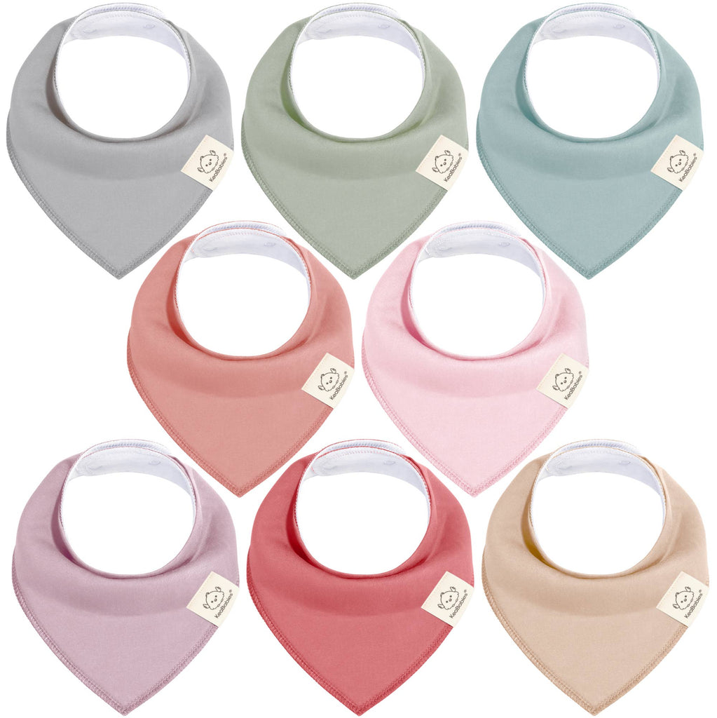 8-pack Baby Bandana Bibs