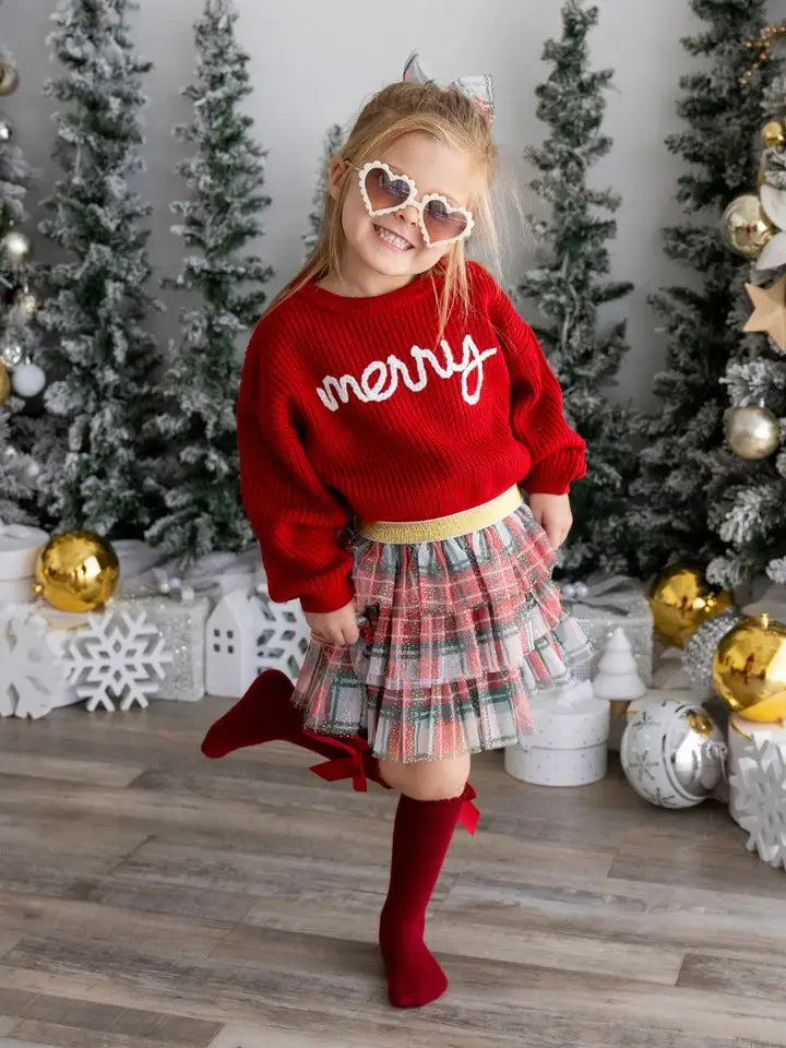 Christmas Plaid Tutu