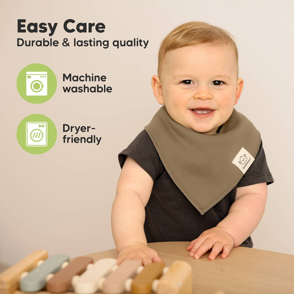 8-pack Baby Bandana Bibs for Boys and Girls