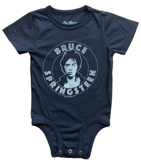 Bruce Springsteen Washed Black Edge of Town Onesie