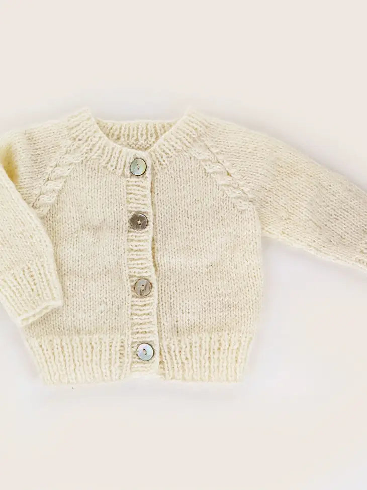 White Angora Cardigan Sweater