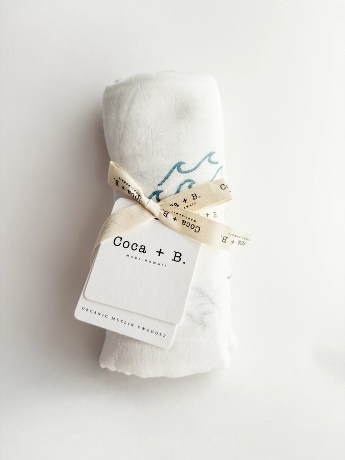 Surfer Wave Organic Swaddle