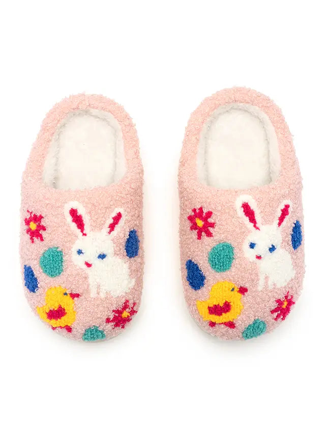 Pale Pink Easter Pals Slippers