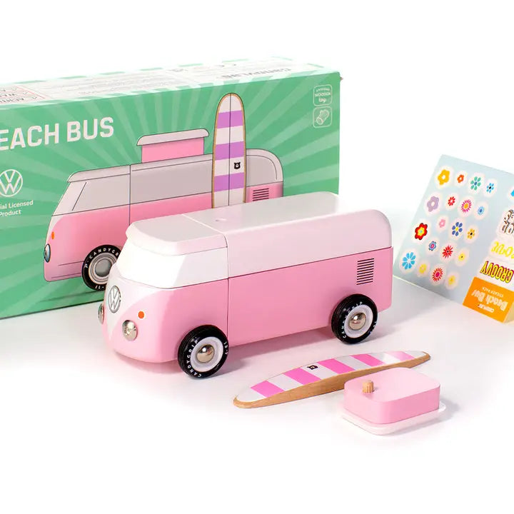 Vw Pink Beach Bus