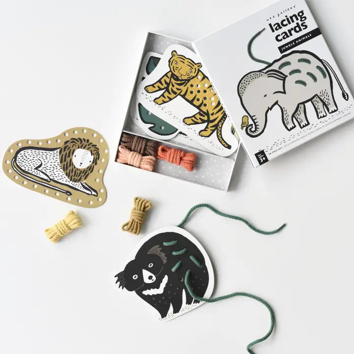 Jungle Animal Lacing Cards