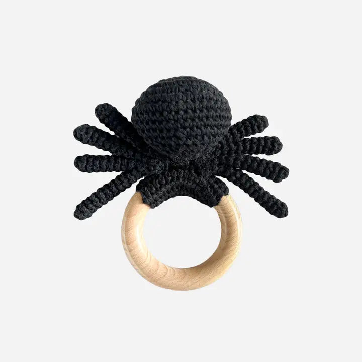 Cotton Spider Teether Rattle