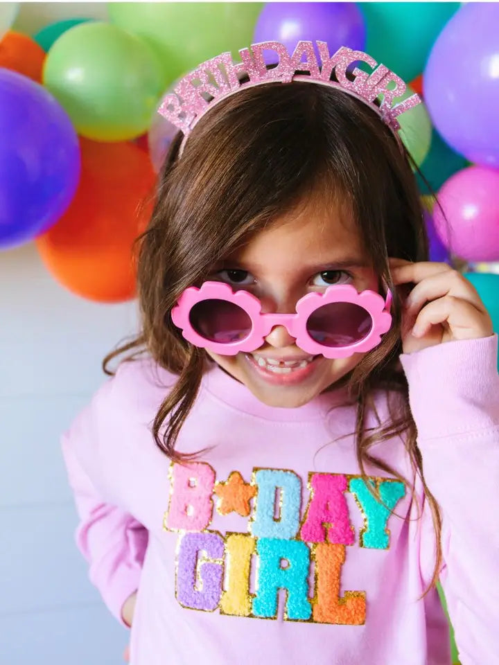 Birthday Girl Patch Sweatshirt