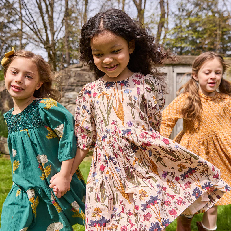 Brooke Dress Autumn Flowers