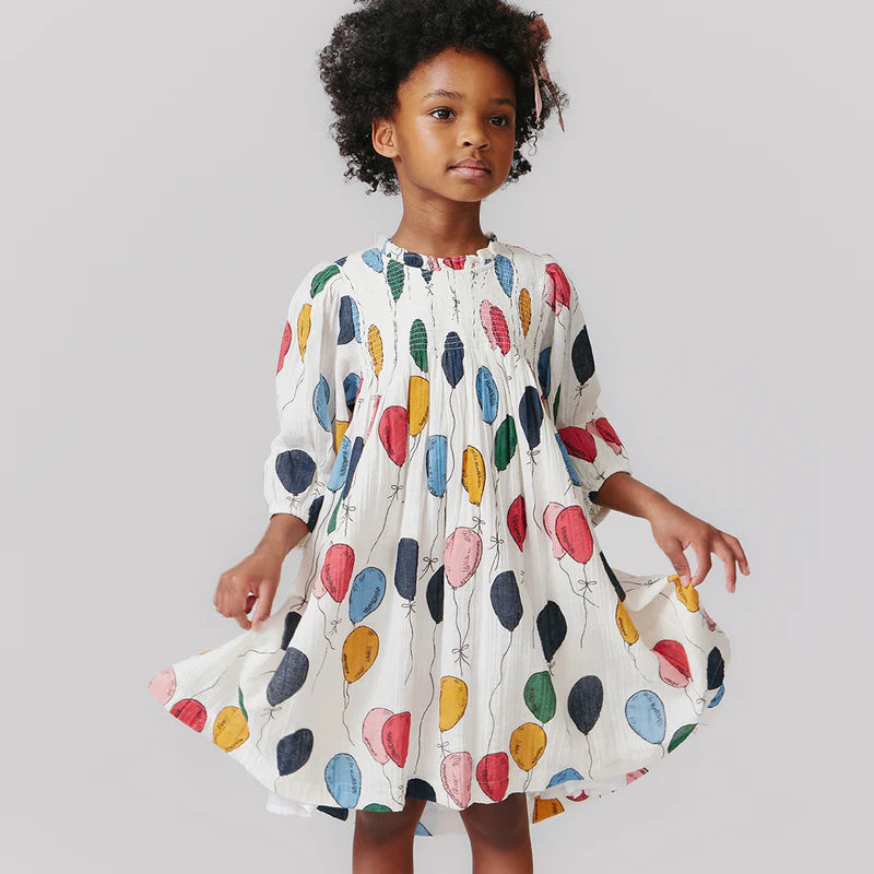 Girls Balloon Bunches Dress