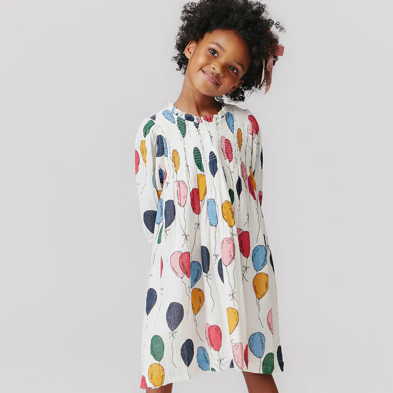 Girls Balloon Bunches Dress