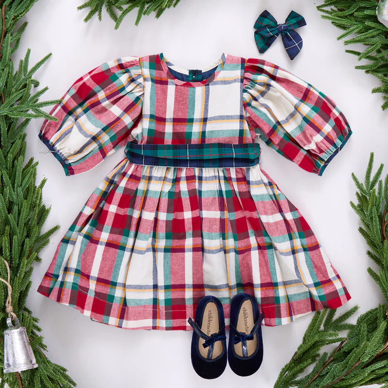 Girls Ruby Dress/ Holiday Tartan