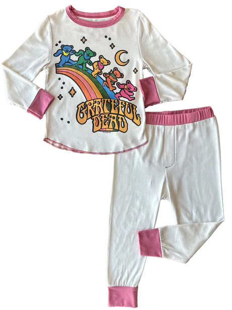 Grateful Dead Rainbow Bears Bamboo PJ Set